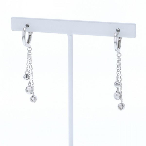 유키자키 ProperOther 유키자키 셀렉트 주얼리 OTHER 화이트 골드 다이아몬드 귀걸이 