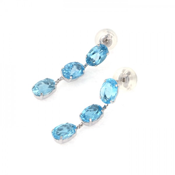 yukizakiselect ProperOther ユキザキセレクトジュエリー OTHER ホワイトゴールド ブルートパーズ ピアス 