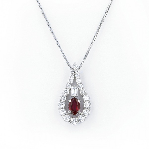 yukizakiselect ProperOther ユキザキセレクトジュエリー OTHER プラチナ ルビー ネックレス（非加熱） 