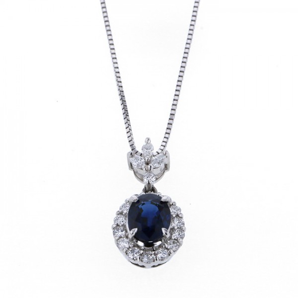 yukizakiselect ProperOther ユキザキセレクトジュエリー OTHER プラチナ/ホワイトゴールド サファイア ネックレス 