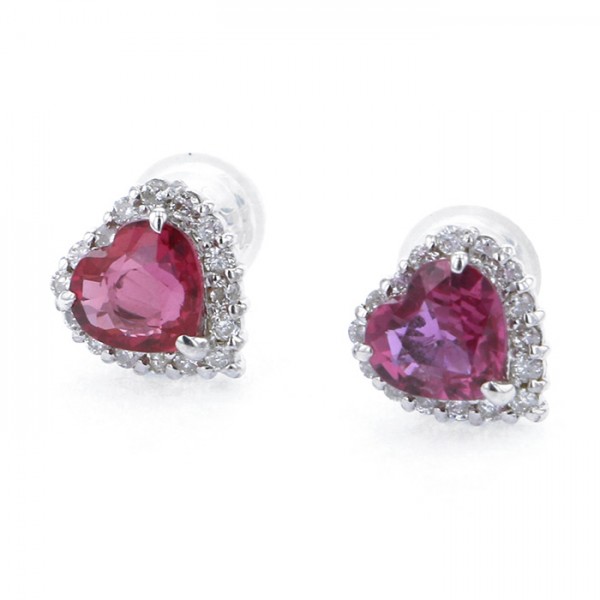 yukizakiselect ProperOther ユキザキセレクトジュエリー OTHER ホワイトゴールド ルビー ピアス 