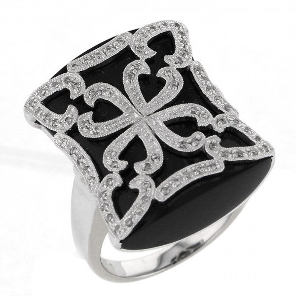 yukizakiselect ProperOther ユキザキセレクトジュエリー OTHER ホワイトゴールド オニキス リング 