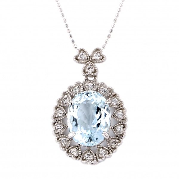 Yukizaki Select ProperOther Yukizaki Select Jewelry OTHER K18WG Aquamarine necklace 