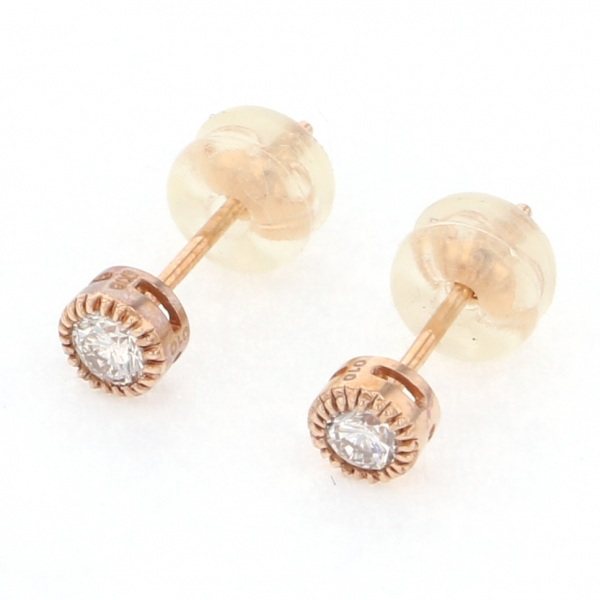 yukizakiselect ProperOther ユキザキセレクトジュエリー OTHER K18PG ダイアモンド ピアス 