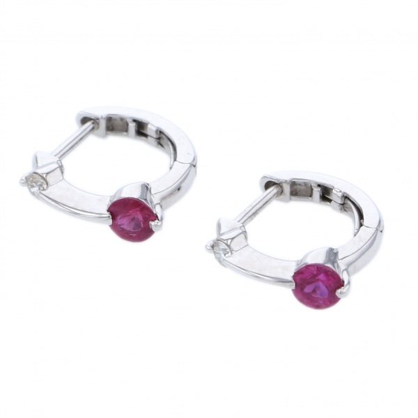 yukizakiselect ProperOther ユキザキセレクトジュエリー OTHER K18WG ルビー ピアス 