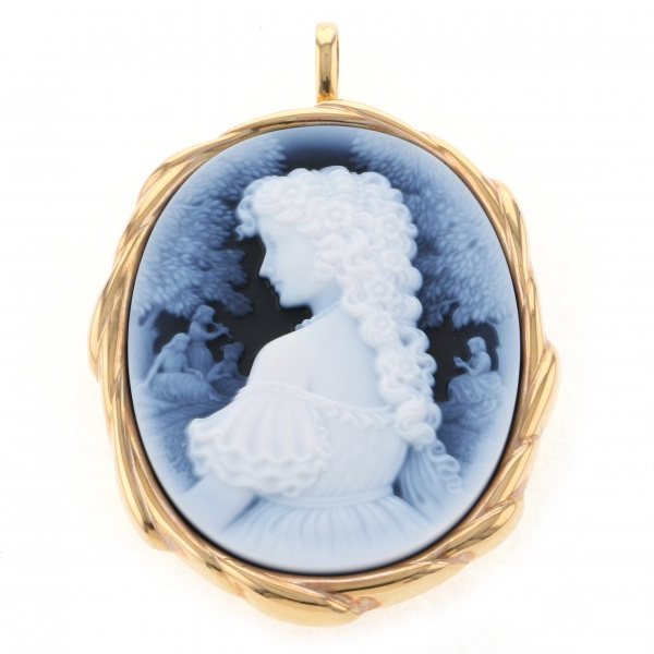 yukizakiselect ProperOther ユキザキセレクトジュエリー OTHER K18YG カメオ ブローチ 