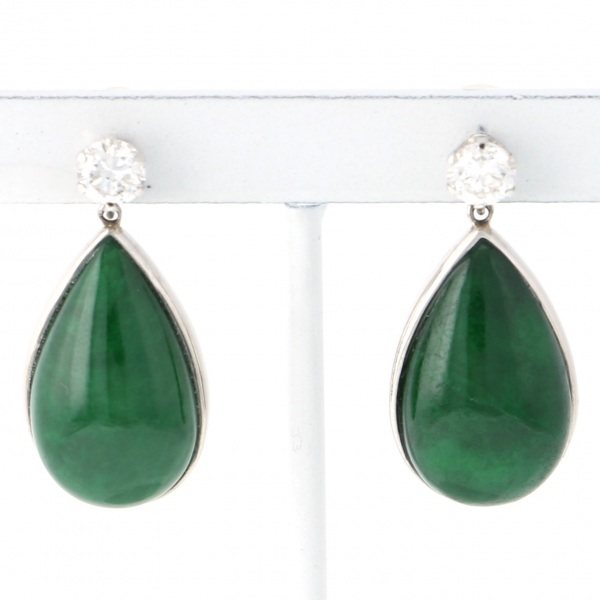 yukizakiselect ProperOther ユキザキセレクトジュエリー OTHER プラチナ ヒスイ ピアス 