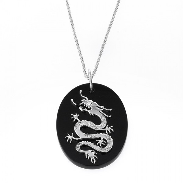 Yukizaki Select ProperOther Yukizaki Select Jewelry OTHER Onyx dragon necklace 