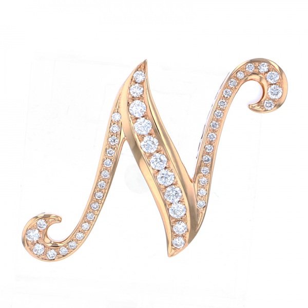 yukizaki alpha ユキザキ アルファ イニシャルペンダントトップ【N】Lサイズ【正規品】 y.alpha.12.22.n.l