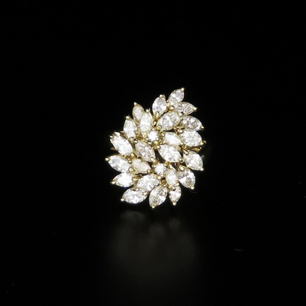 yukizakiselect 适当的其他 柚木﨑精选珠宝 其他 K18黄金 钻石戒指 