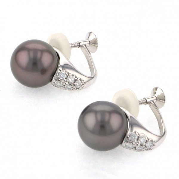 yukizakiselect pearl ユキザキセレクトジュエリー パール プラチナ ブラックパール イヤリング 