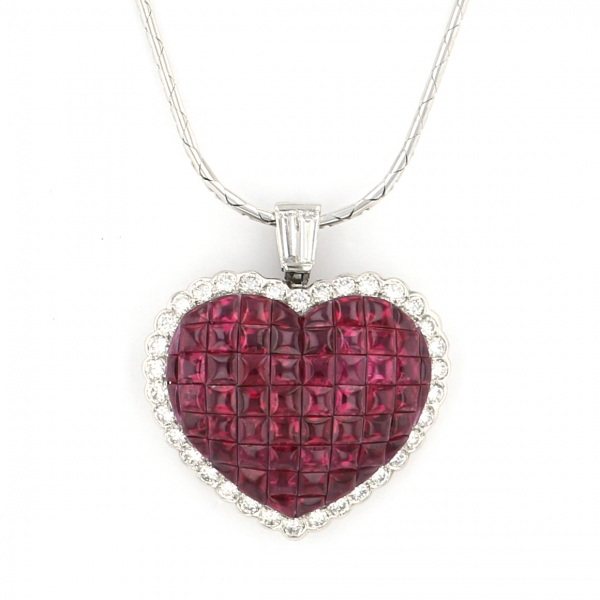 yukizakiselect ProperOther ユキザキセレクトジュエリー OTHER プラチナ ルビー ネックレス ハート 