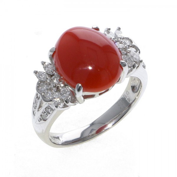 yukizakiselect ProperOther ユキザキセレクトジュエリー OTHER プラチナ サンゴ リング 