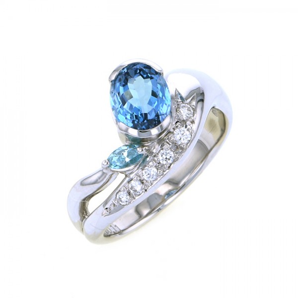 Yukizaki Select ProperOther Yukizaki Select Jewelry OTHER platinum Aquamarine diamond 