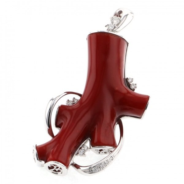 yukizakiselect ProperOther ユキザキセレクトジュエリー OTHER ホワイトゴールド サンゴ ペンヘッド 