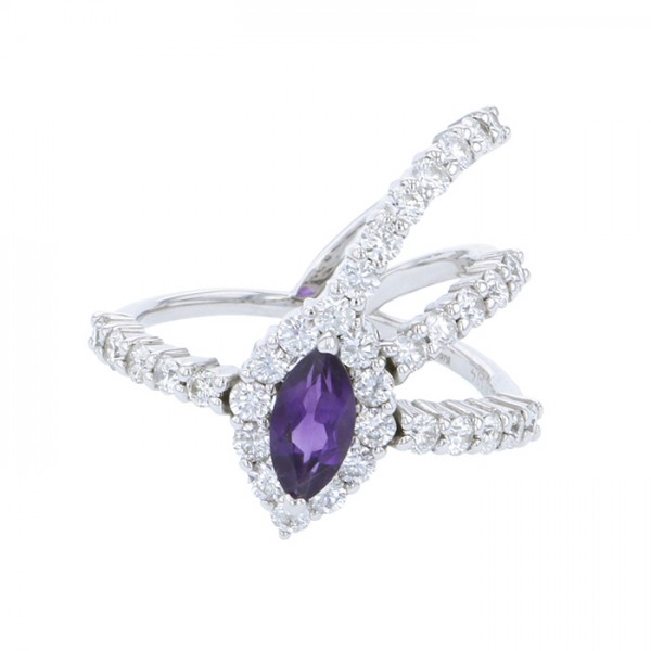 yukizakiselect ProperOther ユキザキセレクトジュエリー OTHER ホワイトゴールド アメシスト リング 