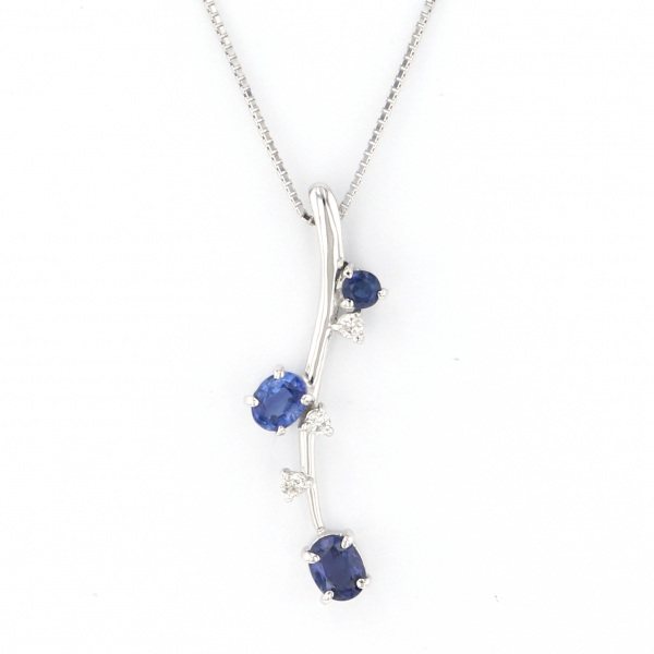 yukizakiselect ProperOther ユキザキセレクトジュエリー OTHER ホワイトゴールド サファイア ネックレス 