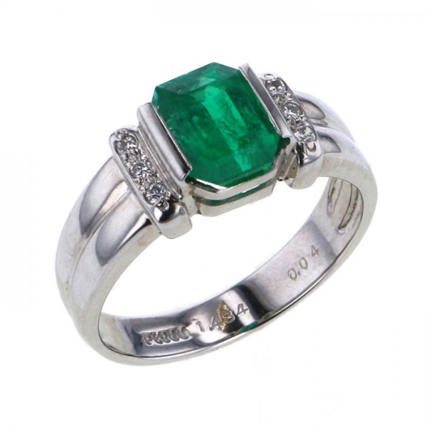 yukizakiselect ProperOther ユキザキセレクトジュエリー OTHER プラチナ エメラルド リング 