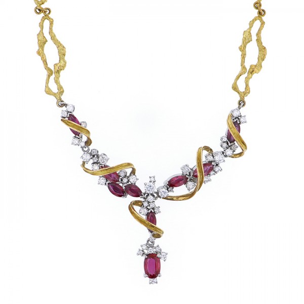 yukizakiselect ProperOther ユキザキセレクトジュエリー OTHER ダイヤモンド ルビーネックレス 