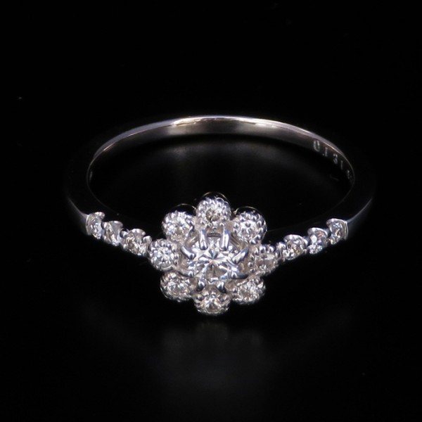 yukizakiselect 适当的其他 柚木﨑精选珠宝 其他 18k白金 钻石戒指 