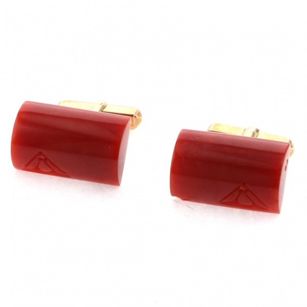 yukizakiselect ProperOther ユキザキセレクトジュエリー OTHER イエローゴールド サンゴ カフス 