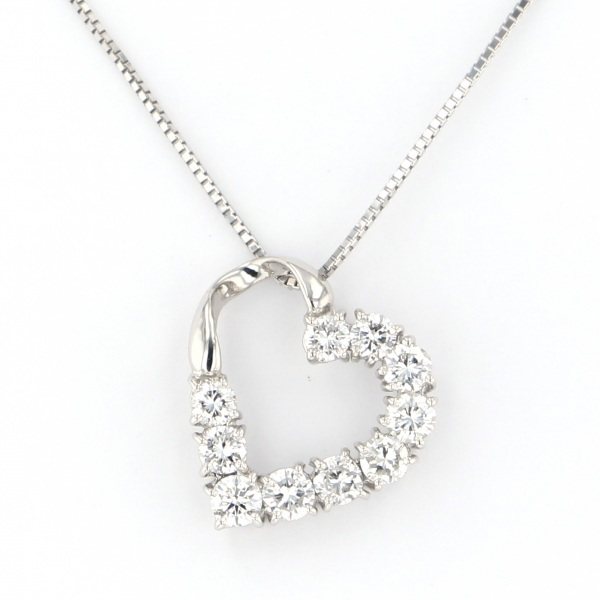 yukizakiselect ProperOther ユキザキセレクトジュエリー OTHER プラチナ ダイヤモンド ハート ネックレス 