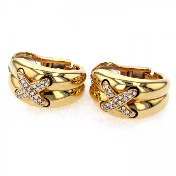 yukizakiselect ProperOther ユキザキセレクトジュエリー OTHER K18イエローゴールド ダイヤモンドイヤリング 