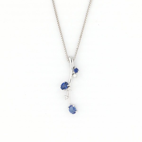 yukizakiselect ProperOther ユキザキセレクトジュエリー OTHER K18WG サファイア ネックレス 