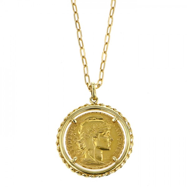 Yukizaki Select ProperOther Yukizaki Select Jewelry OTHER Yellow Gold coin necklace 