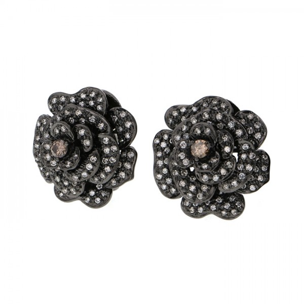 yukizakiselect ProperOther ユキザキセレクトジュエリー OTHER ブラックゴールド ダイヤモンド ピアス 