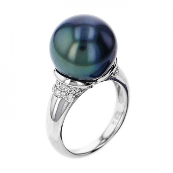 yukizakiselect 珍珠 柚木﨑精选珠宝 珍珠色 大溪地珍珠戒指 08b-0122-130