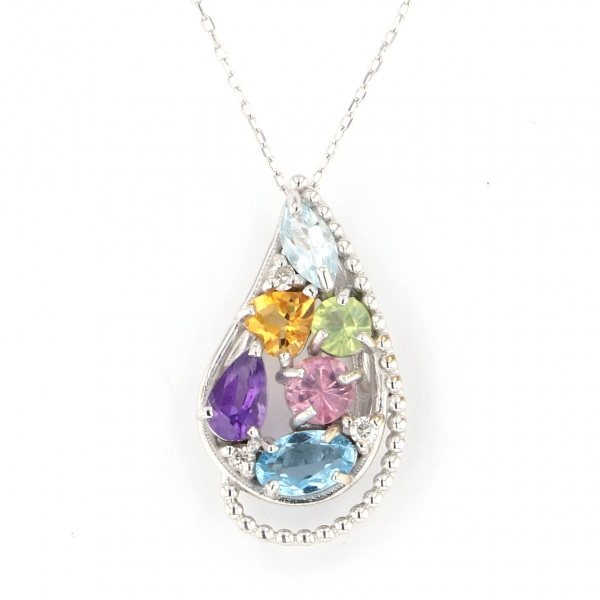 yukizakiselect ProperOther ユキザキセレクトジュエリー OTHER ホワイトゴールド ブルートパーズ ネックレス 