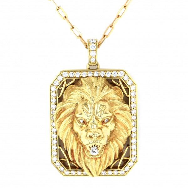 yukizakiselect ProperOther ユキザキセレクトジュエリー OTHER ユキザキ アニマル アニマルペンダント(ライオン) w50137.2.6