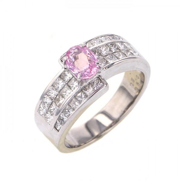 yukizakiselect ProperOther ユキザキセレクトジュエリー OTHER プラチナ パパラチア(非加熱) ダイヤモンド 