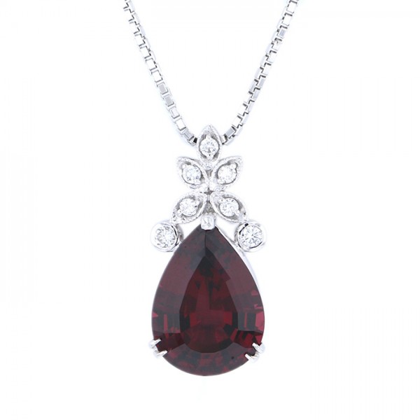 Yukizaki Select ProperOther Yukizaki Select Jewelry OTHER platinum garnet necklace 