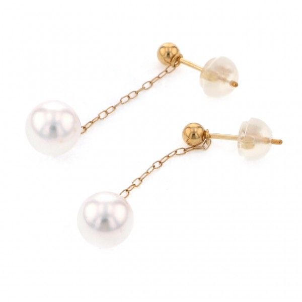 yukizakiselect pearl ユキザキセレクトジュエリー パール イエローゴールド パール ピアス 