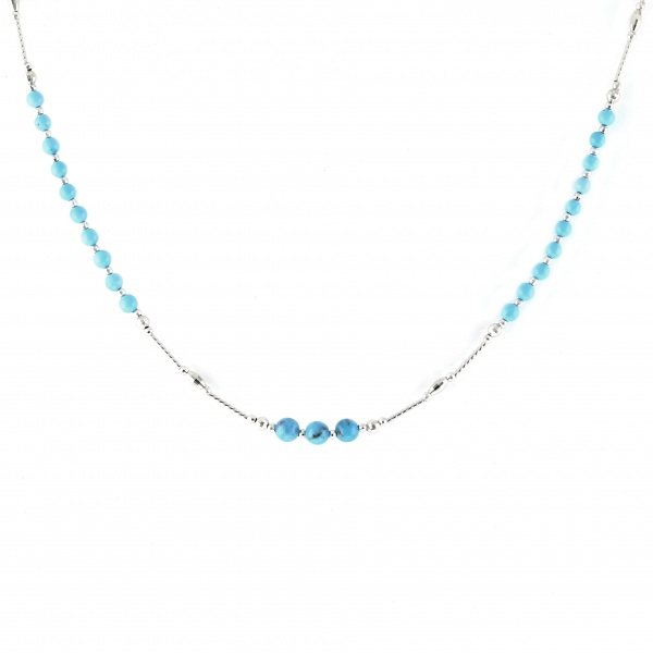 yukizakiselect ProperOther ユキザキセレクトジュエリー OTHER ホワイトゴールド トルコイシ ネックレス 