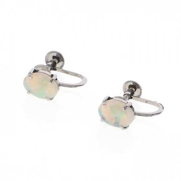 유키자키 진주 유키자키 셀렉트 주얼리 진주 플래티넘 오팔 귀걸이 