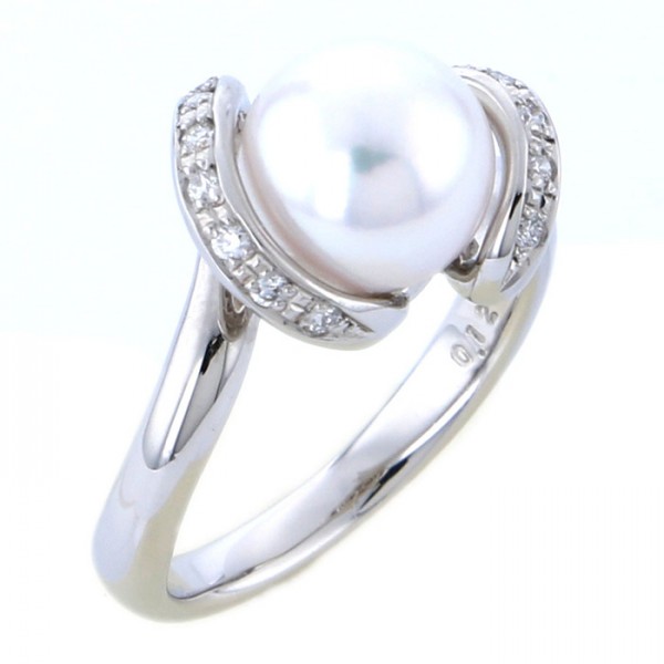 yukizakiselect pearl ユキザキセレクトジュエリー パール プラチナ パール リング 08b-0122-130