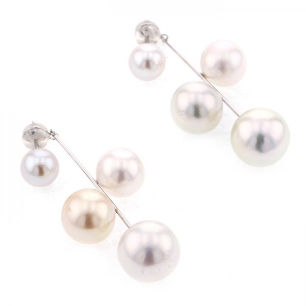 yukizakiselect pearl ユキザキセレクトジュエリー パール ホワイトゴールド ナンヨウパール ピアス 