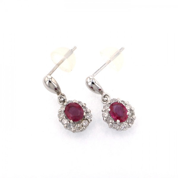 yukizakiselect ProperOther ユキザキセレクトジュエリー OTHER Pt900 ルビー ダイヤモンド ピアス 