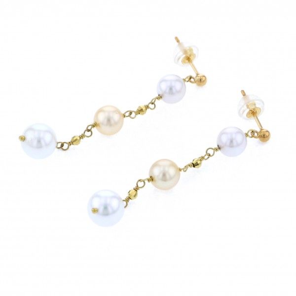 yukizakiselect pearl ユキザキセレクトジュエリー パール イエローゴールド パール ピアス 