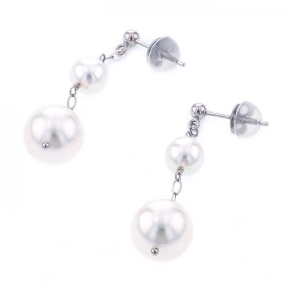 yukizakiselect pearl ユキザキセレクトジュエリー パール ホワイトゴールド パール ピアス 