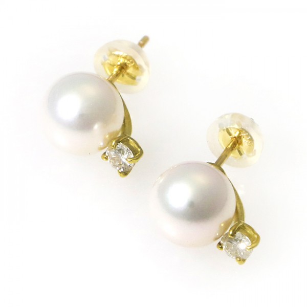 yukizakiselect pearl ユキザキセレクトジュエリー パール イエローゴールド パール ピアス 