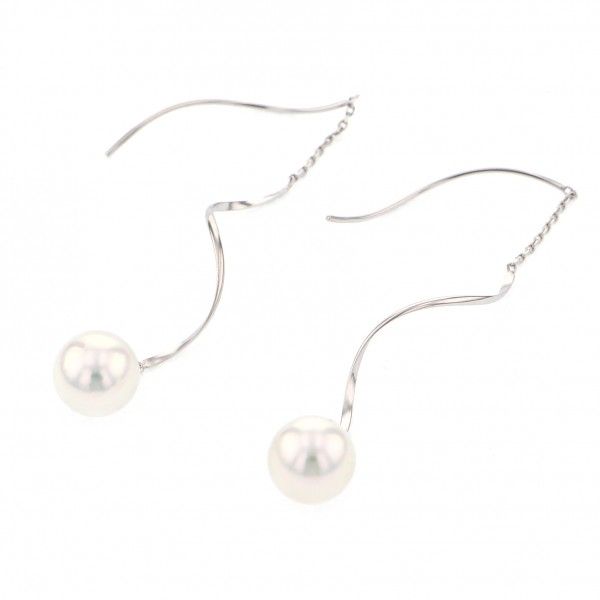yukizakiselect pearl ユキザキセレクトジュエリー パール ホワイトゴールド パール ピアス 