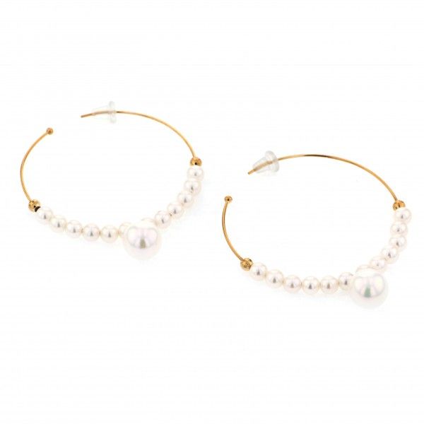 yukizakiselect pearl ユキザキセレクトジュエリー パール イエローゴールド パール ピアス 