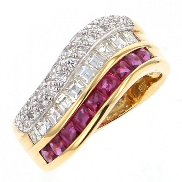 yukizakiselect ProperOther ユキザキセレクトジュエリー OTHER K18YG/WG ルビー リング 