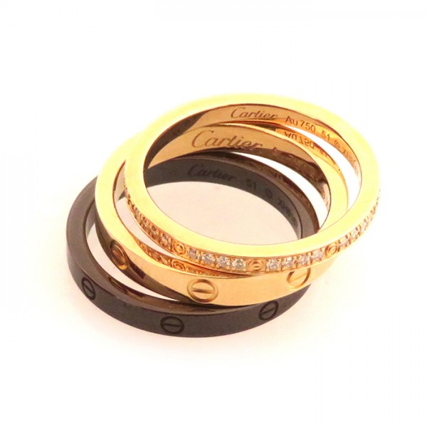 cartier love カルティエ ラブ スリーフープ 