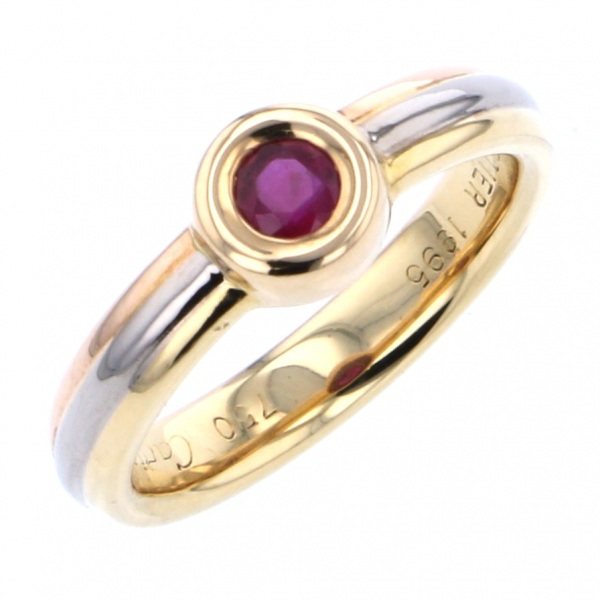 cartier other カルティエ スリーゴールド ルビーリング 