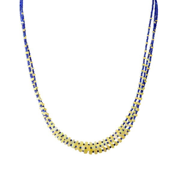 yukizakiselect ProperOther ユキザキセレクトジュエリー OTHER オパール& ラピス3連ネックレス 